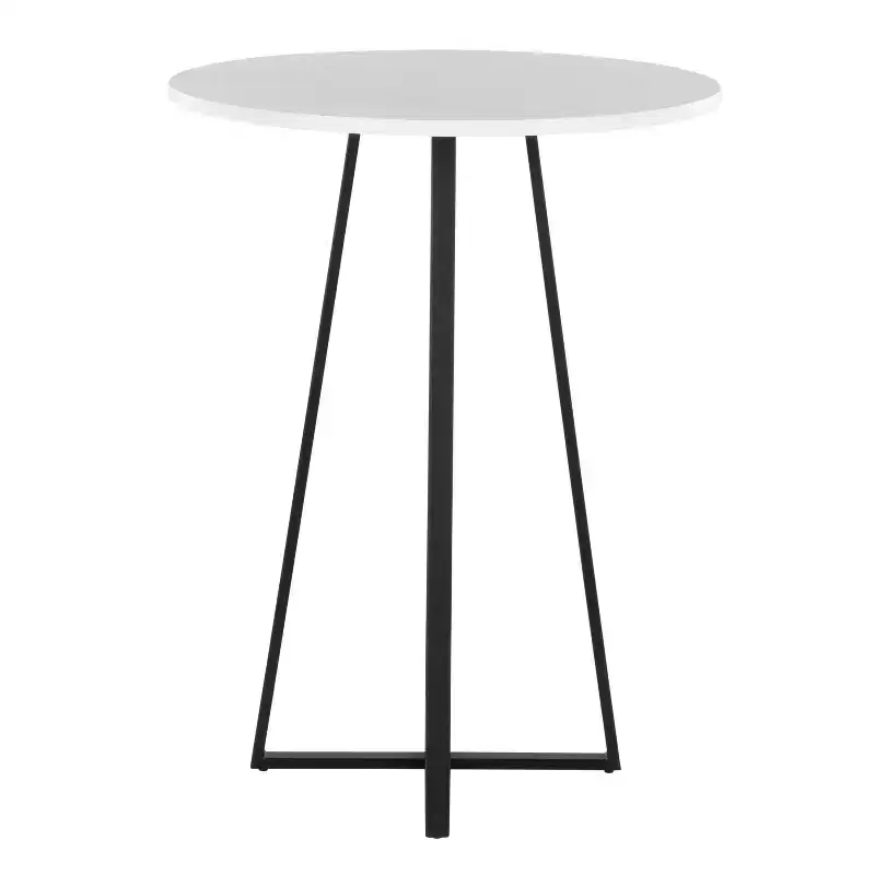 LumiSource Cosmo MDF Counter Table Black Metal/White