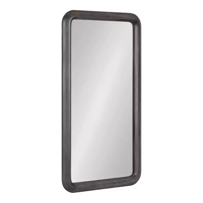 Kate and Laurel Pao Framed Wood Wall Mirror, 17x32, Gray