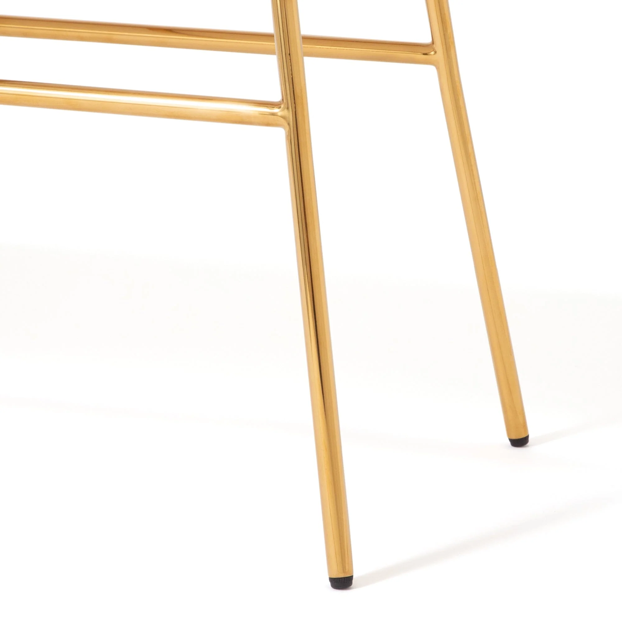 Pink & Gold Upholstered Accent Bench