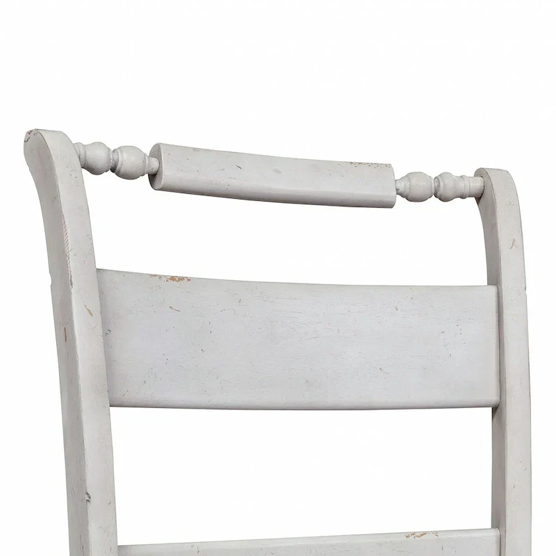 Whitney Antique Linen Slat Back Side Chair (Set of 2)