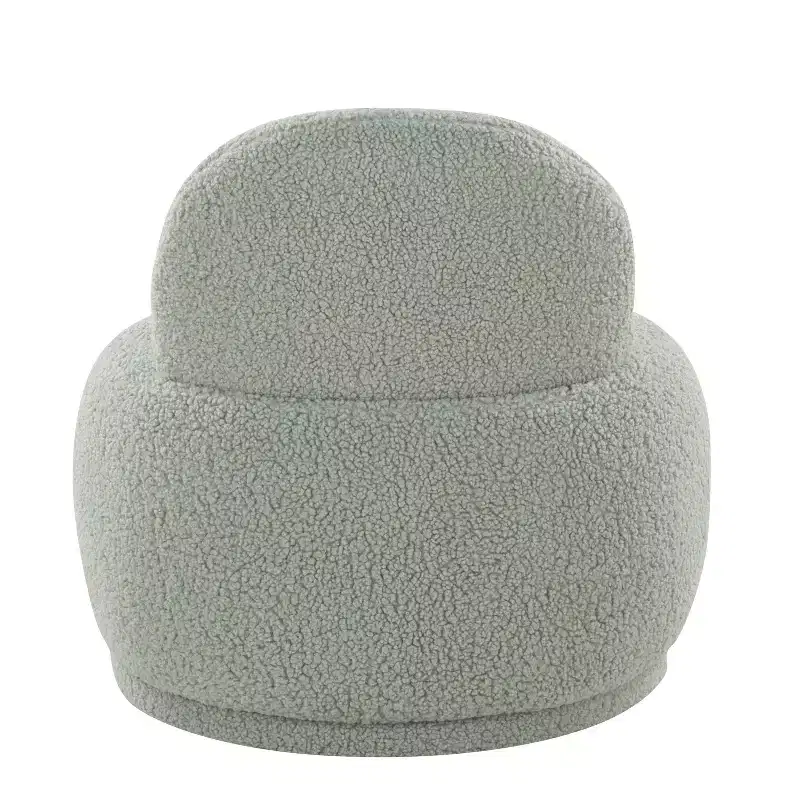LumiSource Kimi Faux Shearling Accent Chair Green