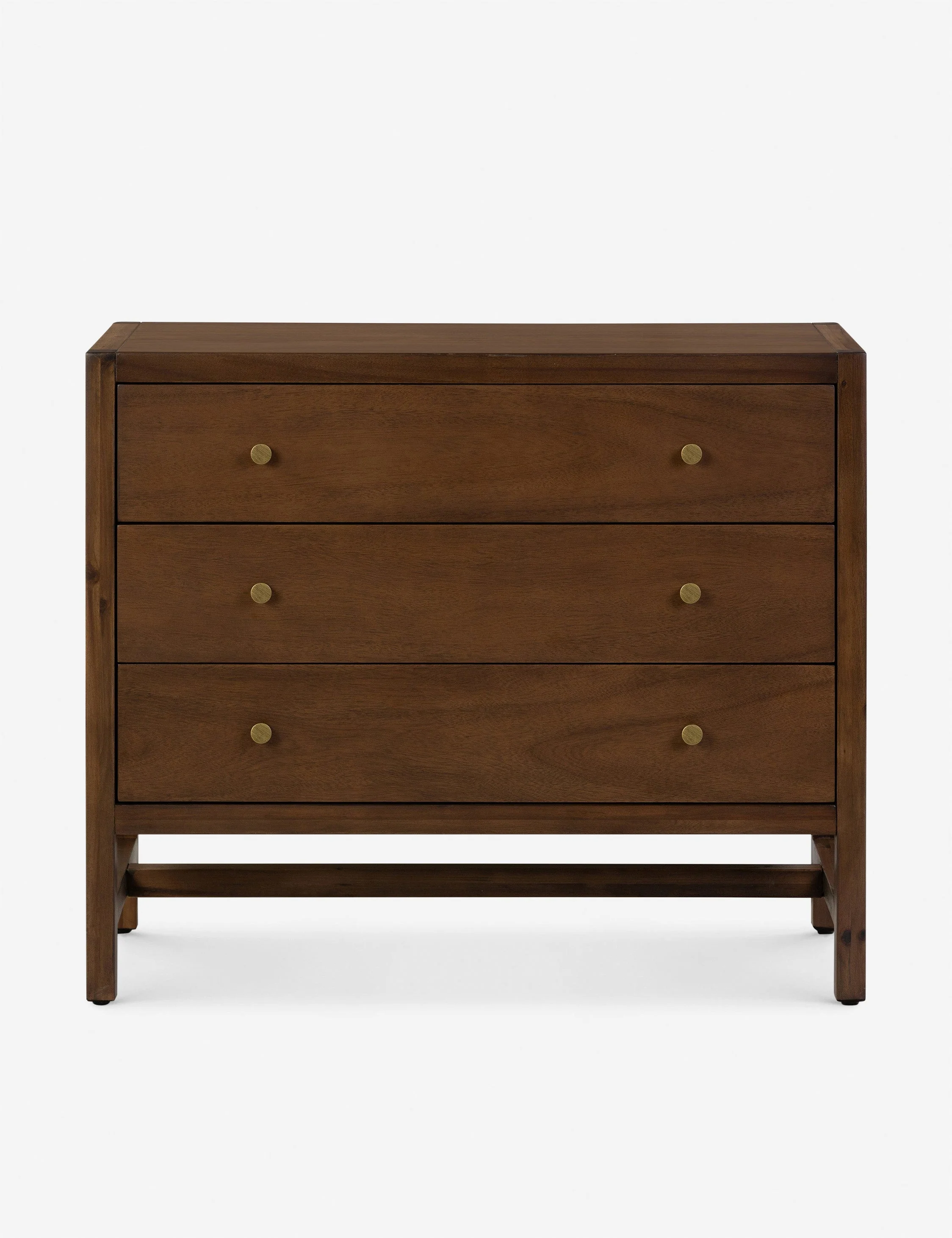 Nightstand The nightstand is set for warmth and elegance. The Parsons-style silhouette offers clean appeal whether your bedroom leans modern