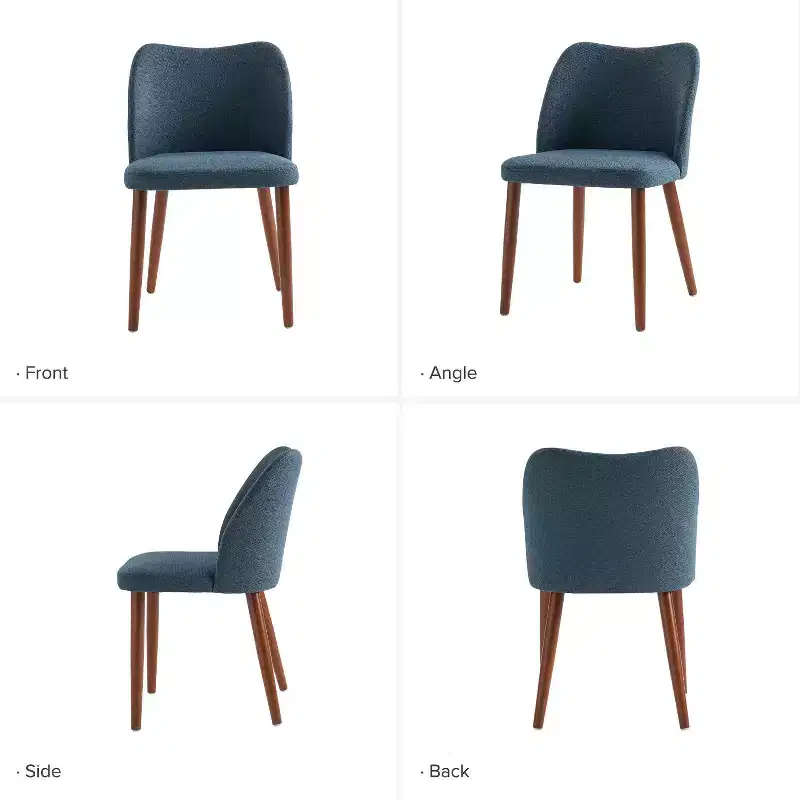 Elisa Mid-century Modern Upholstered Dining Chair Set of 2| ART OF LIVING DESIGNS