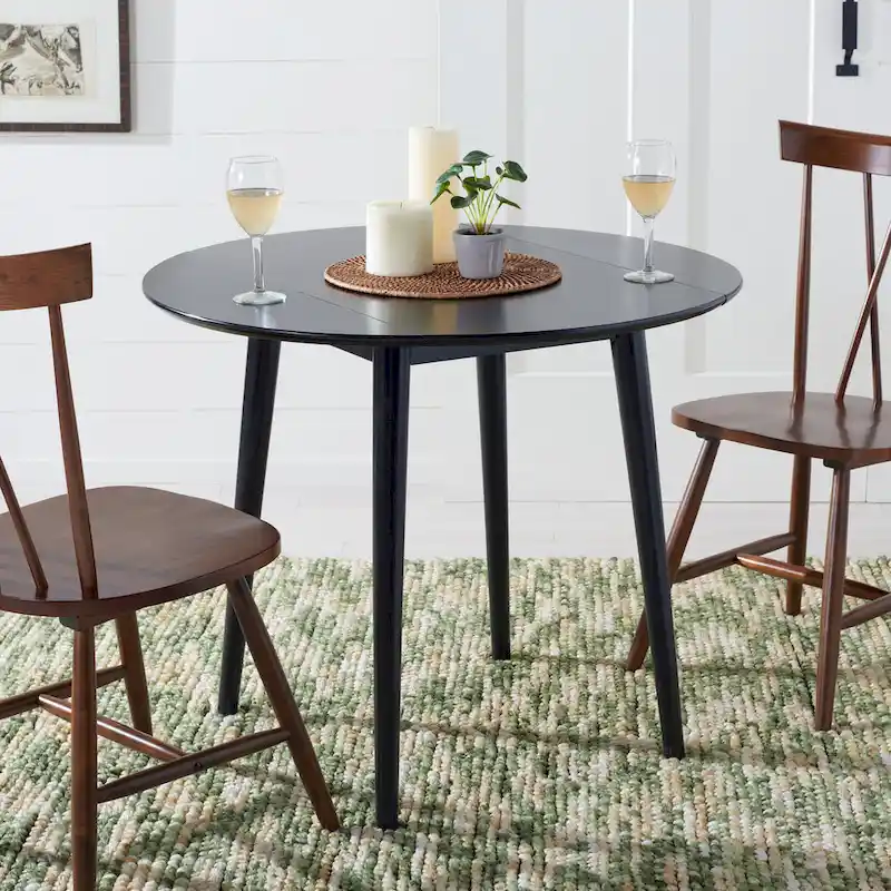 SAFAVIEH Geoff Folding Round Dining Room Table - 35 W x 35 L x 29 H - 35Wx35Dx29H