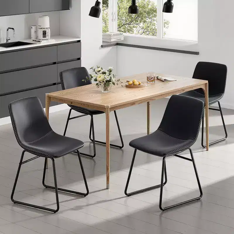 Dark Blue Set of 4 Kitchen & Dining Room Chairs