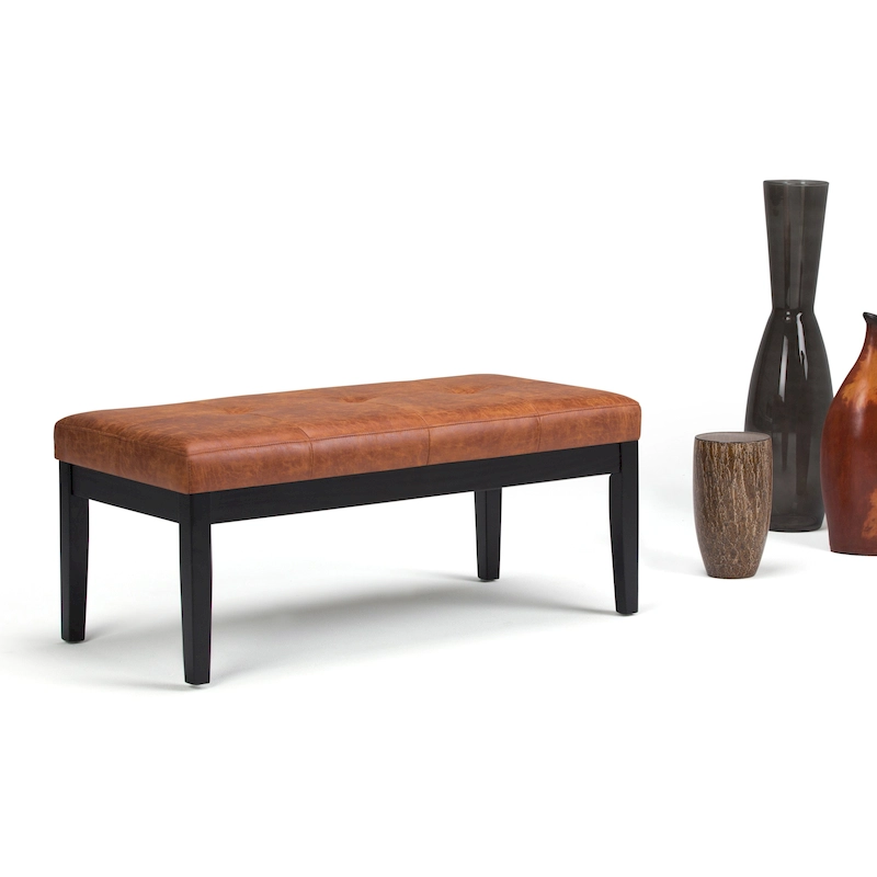 WYNDENHALL Abbey 43 inch Wide Contemporary Rectangle Ottoman Bench