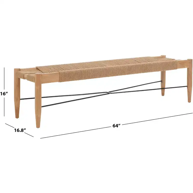 Arcana Jute Bench - BCH1002 - Safavieh