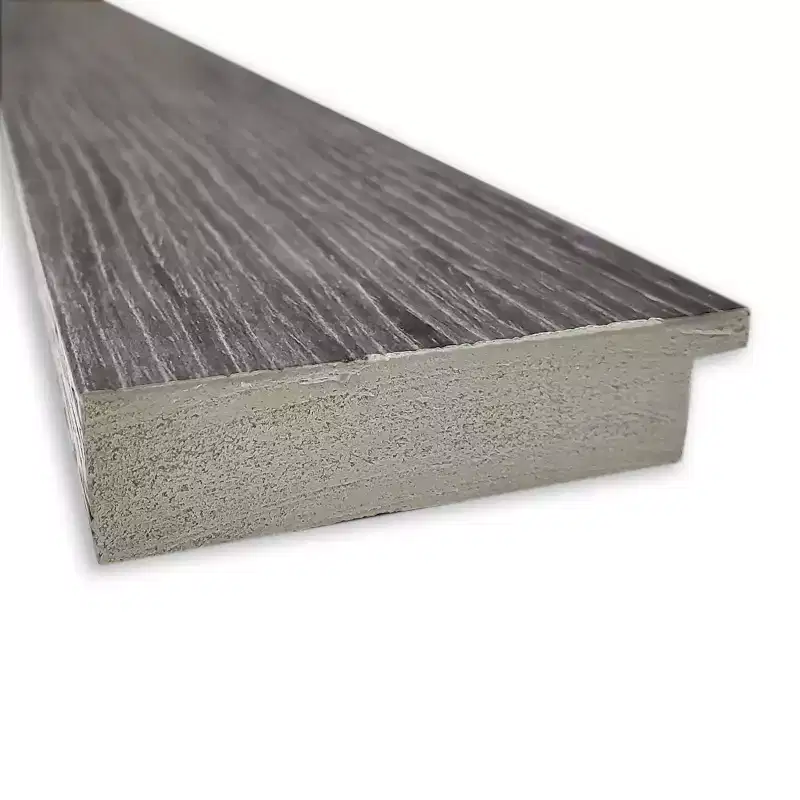 Amanti Art 20 x 54 Non-Beveled Pinstripe Plank Gray Full Length on The Door Mirror : Modern Rectangle, Polystyrene Frame