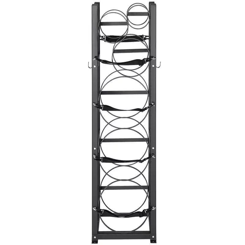 Refrigerant Tank Rack, with 3 x 30lbs and Other 3 Small Bottle Tanks, Cylinder Tank Rack 12.79x12.99x47.12 in