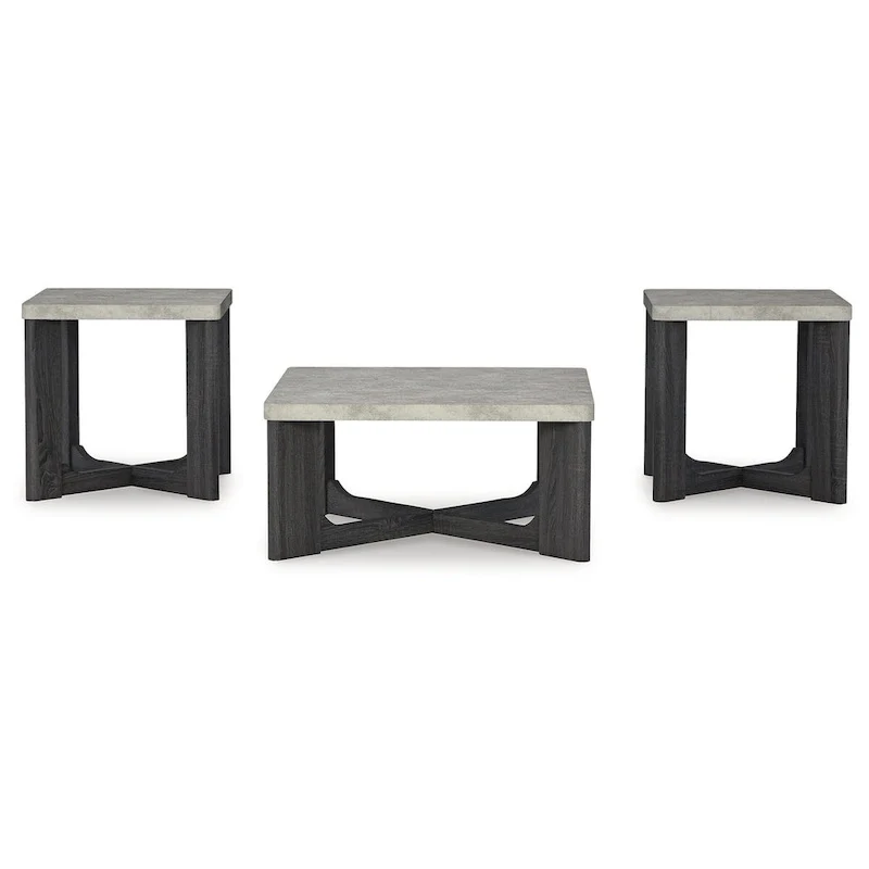 3-Piece Coffee Table and End Table Set - 35W x 35D x 17H