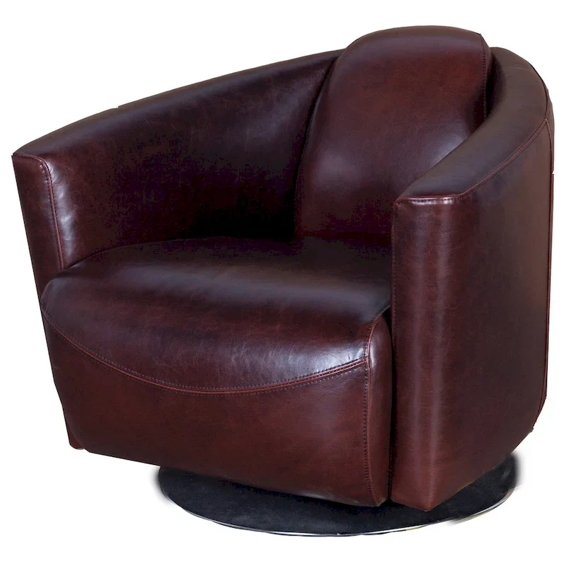 Quinn Swivel Club Chair - Black