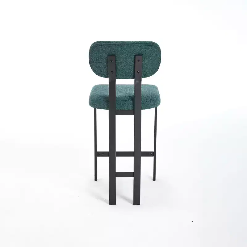 Upholstered Boucle Dining Chairs Set of 2 – Multiple Colors, Metal Legs