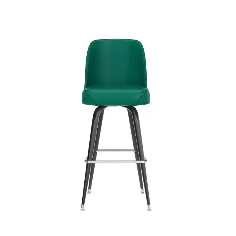 Emma and Oliver Metal Barstool with Swivel Bucket Seat