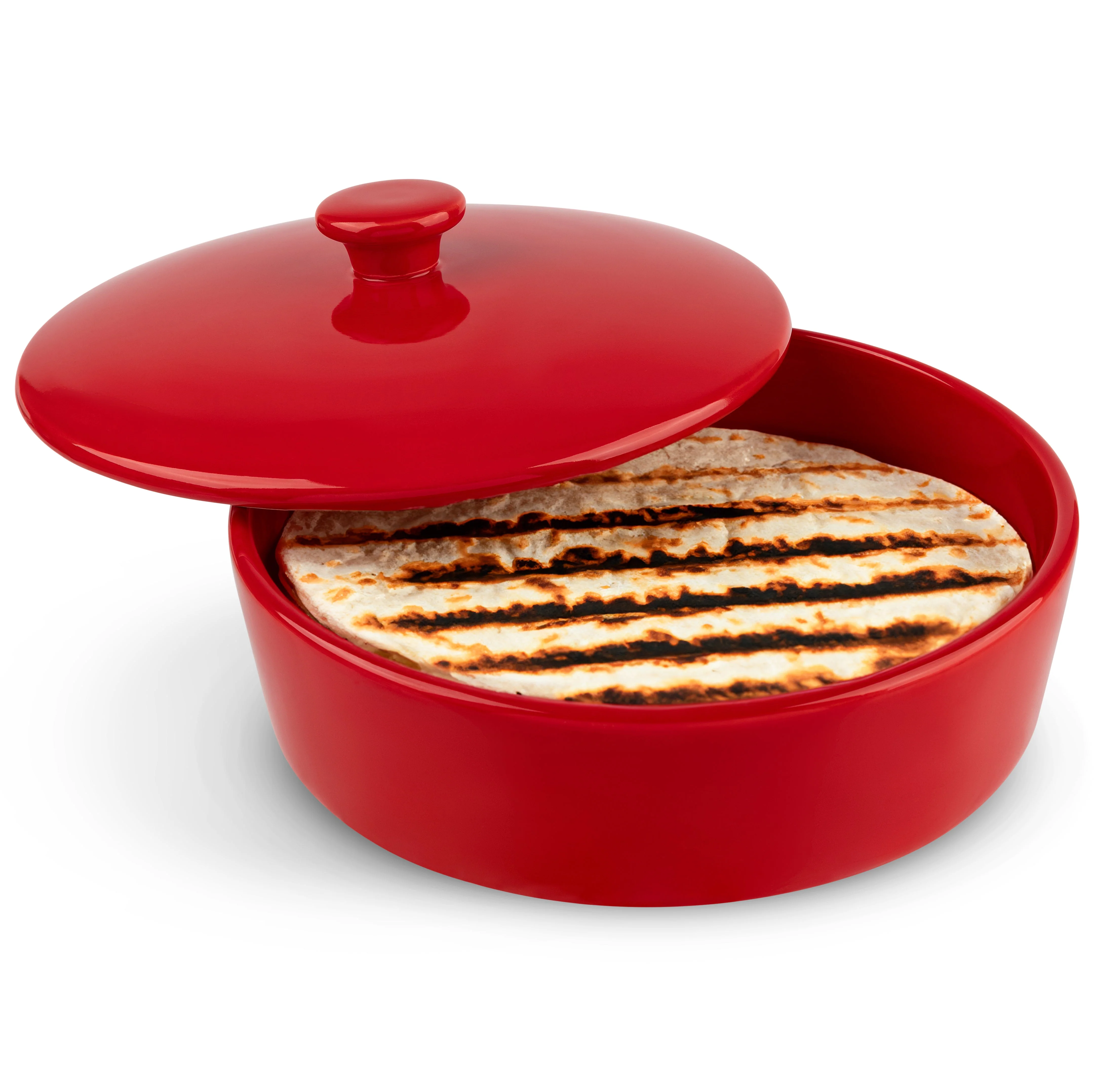 Ceramic Tortilla Warmer, Multicolor