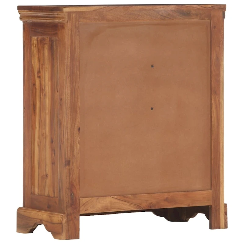 vidaXL Sideboard 24.4x11.8x29.5 Solid Acacia Wood