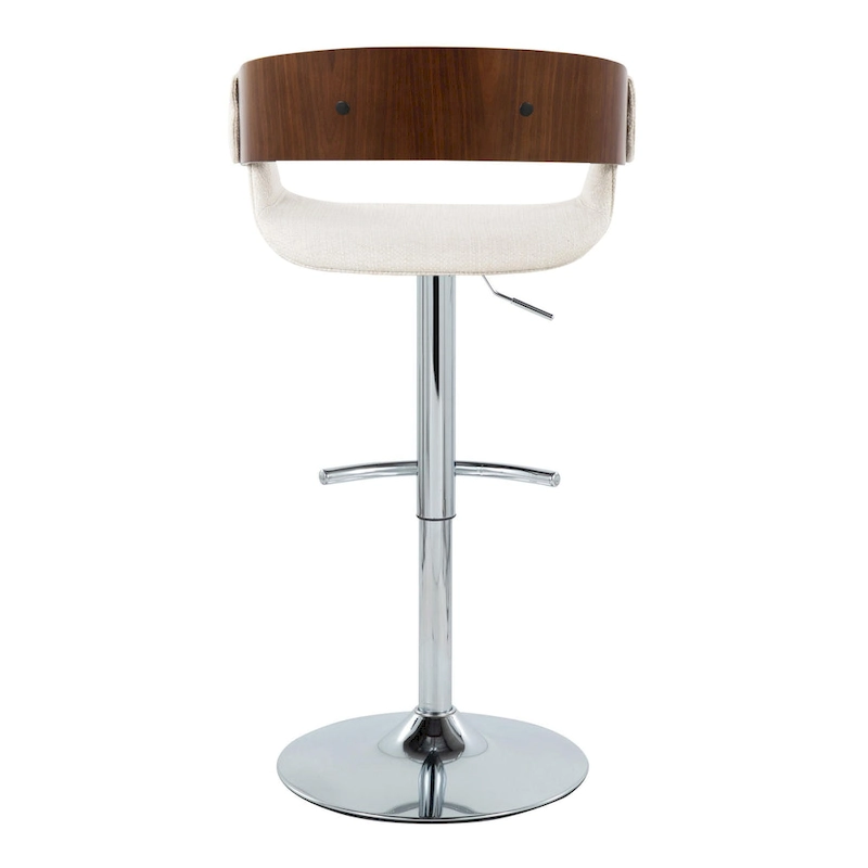 Carson Carrington Gavle Adjustable Bar Stool with Rounded T Footrest (Set of 2)