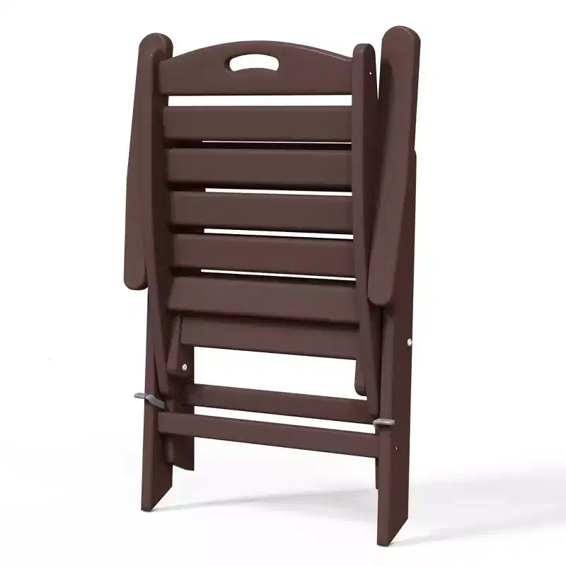 WestinTrends Malibu HDPE Adjustable Highback Folding Patio Dining Chair