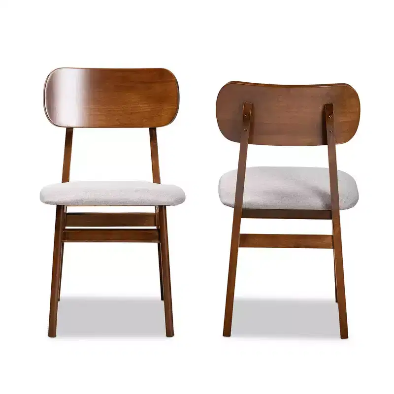 2pc Wood Dining Chair Set
