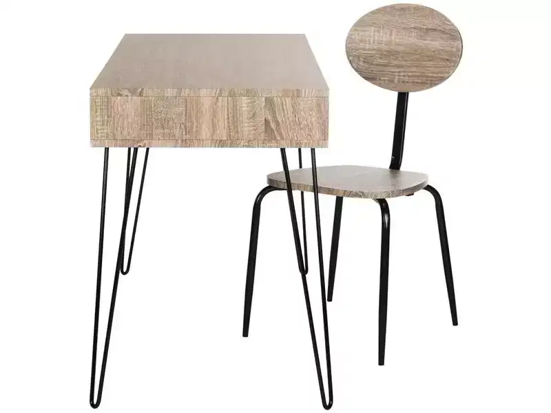 Winta Desk + Chair - FOX2232 - Grey - Safavieh Couture