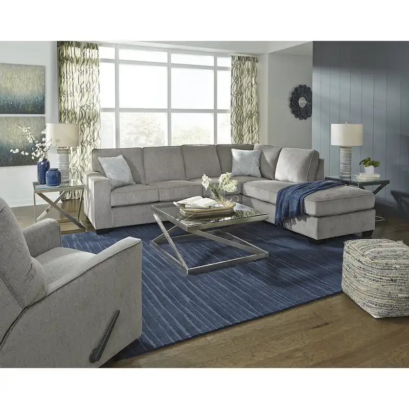 2-Piece Sleeper Sectional Sofa with Chaise | Pull-Out Bed | Upholstered | Living Room
