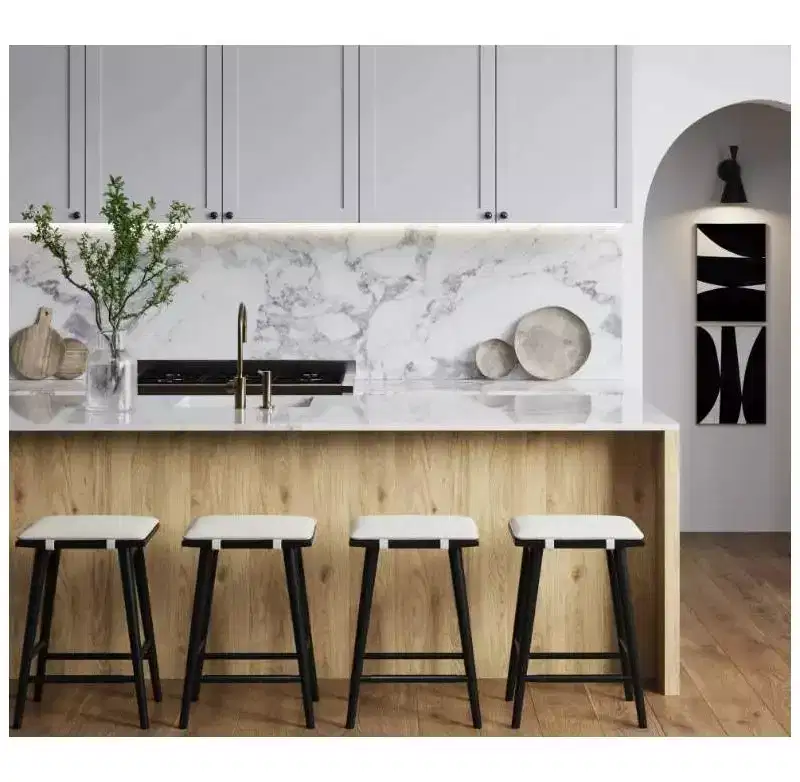 Nathan James Set of 4 Barker Boucle Counter Height Barstools