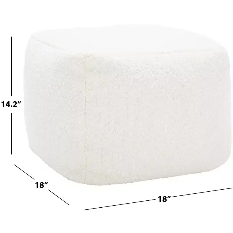 Samuels Boucle Pouf - SFV5041 - Safavieh Couture