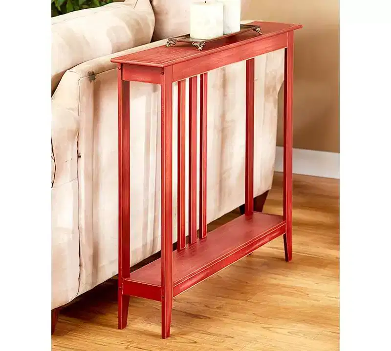 The Lakeside Collection Narrow Entryway Wood Console Accent Table - 32H -