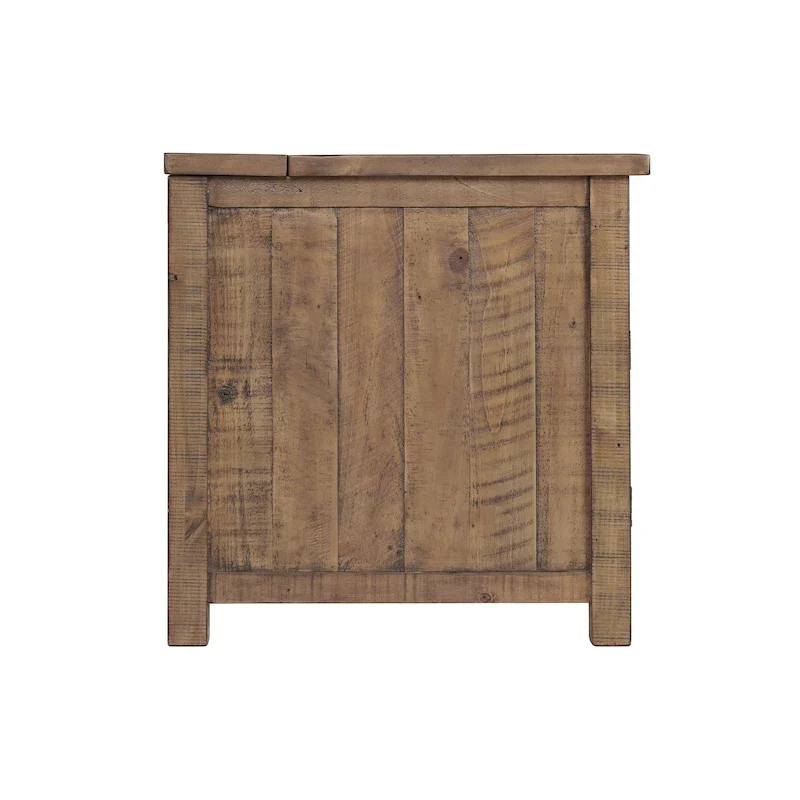 Monterey Solid Wood Chairside End Table with Hidden Power Outlets
