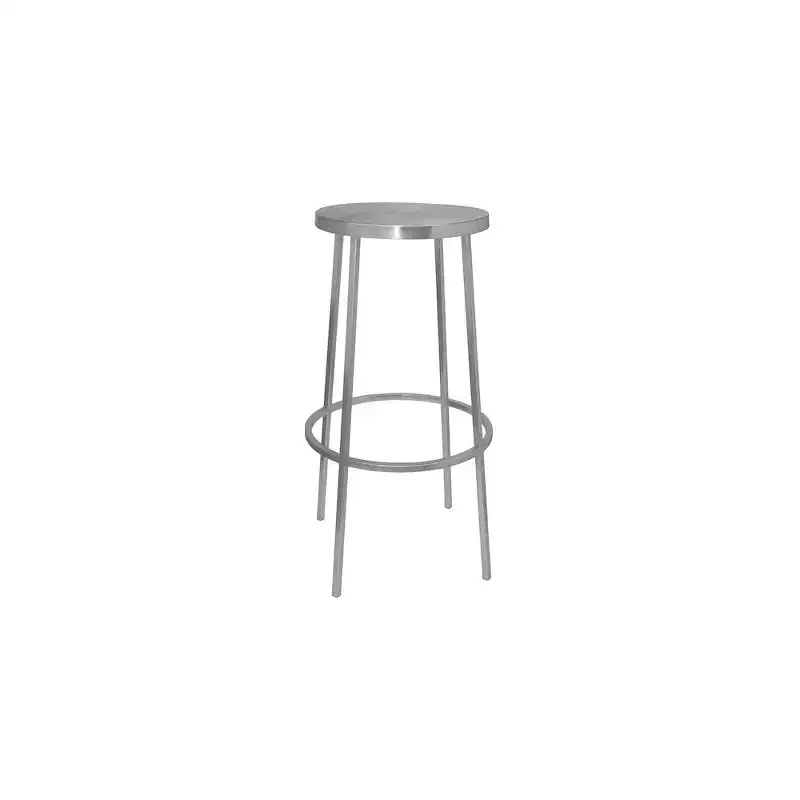 Meridian Furniture,Tyson Silver Iron Bar Stool