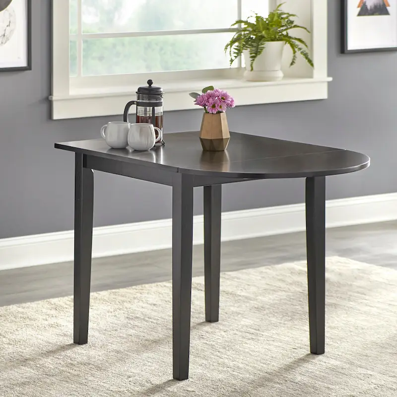 Simple Living Country Cottage Solid Wood Drop-Leaf Dining Table