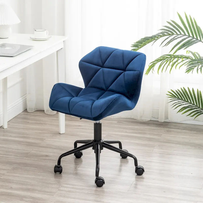 Diamond Tufted Adjustable Swivel Office Chair for Office Room