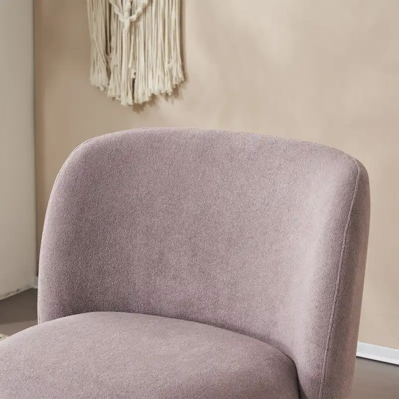 Christopher Knight Home - Eliana Modern Teddy Fabric Accent Chair with Curved Backrest and Legs