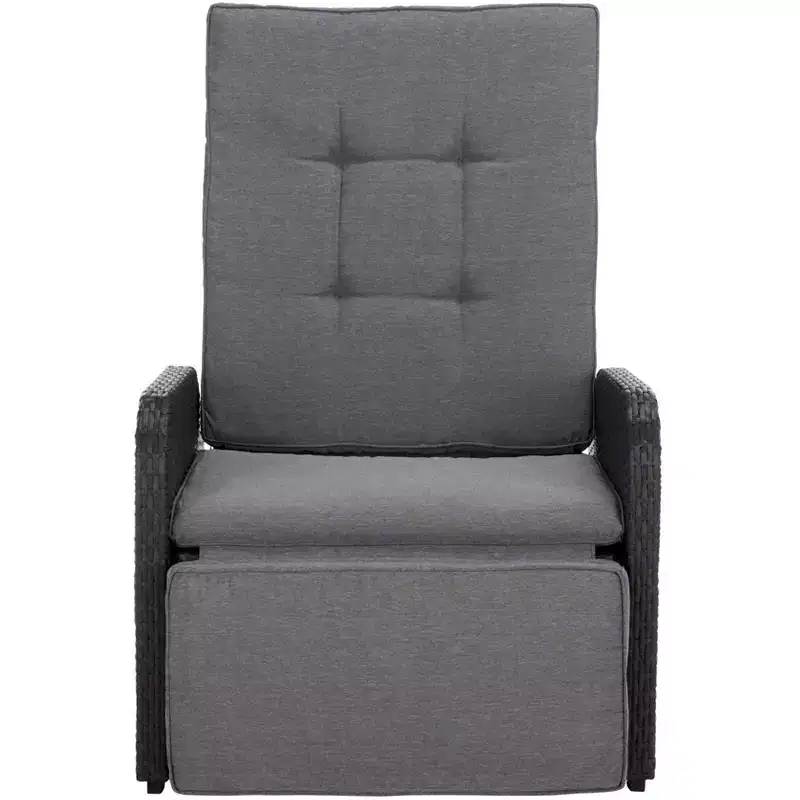 Millman Recliner Chair Indoor/Outdoor - PAT6906 - Black/Grey - Safavieh