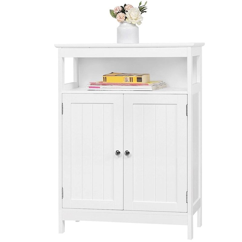 Yaheetech Bathroom Storage Cabinet with Adjustable Shelf Floor Rack