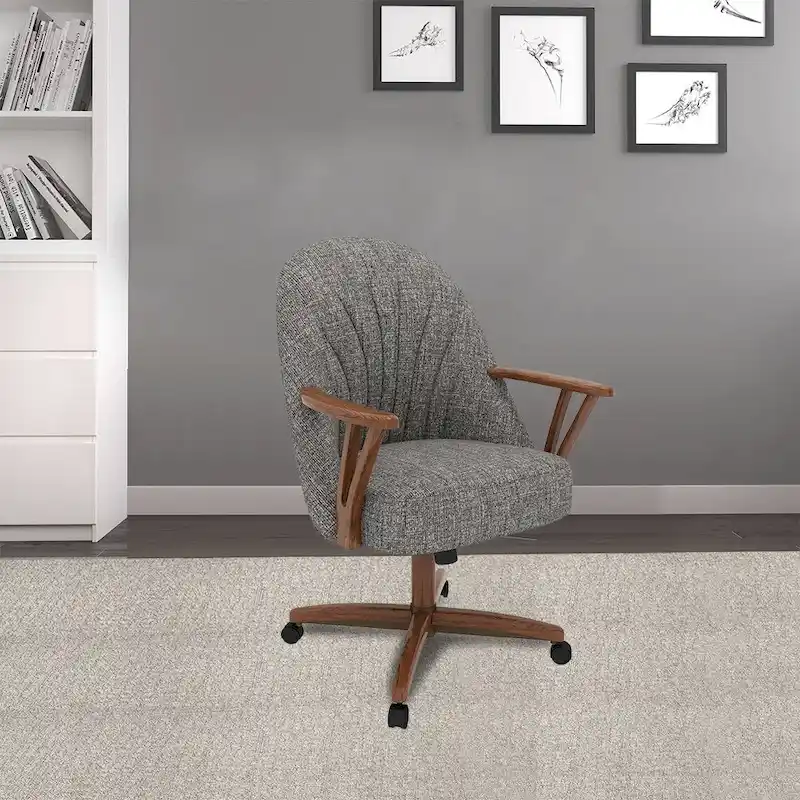 Caster Dining Chair Walnut Finish