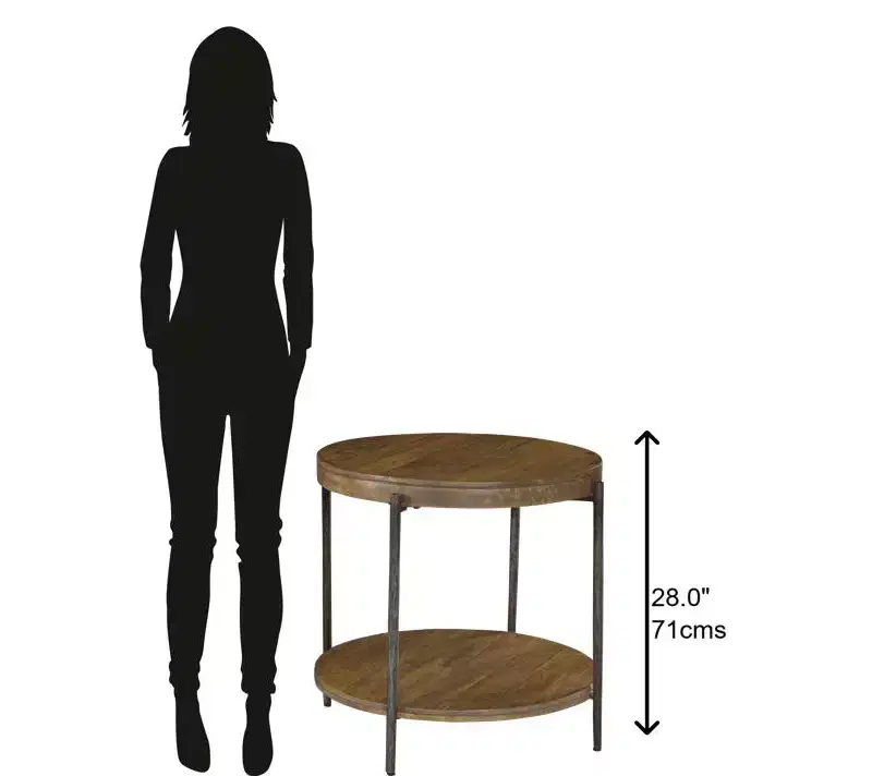 Hekman 23704 Round Side Table 2-3702 Bedford