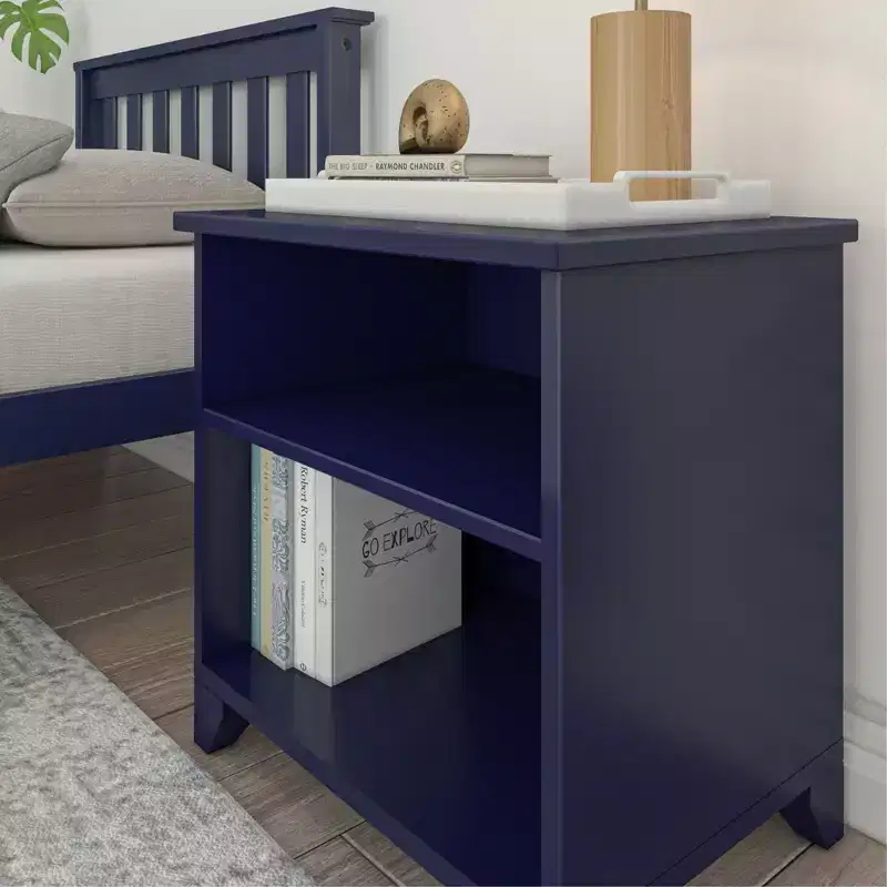 Plank+Beam Solid Wood Nightstand with Shelves