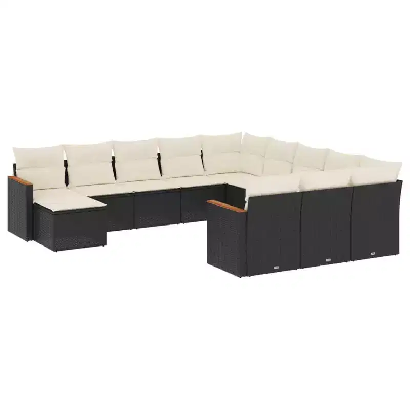 vidaXL Outdoor Sofa Set with Cushions in Various Colors