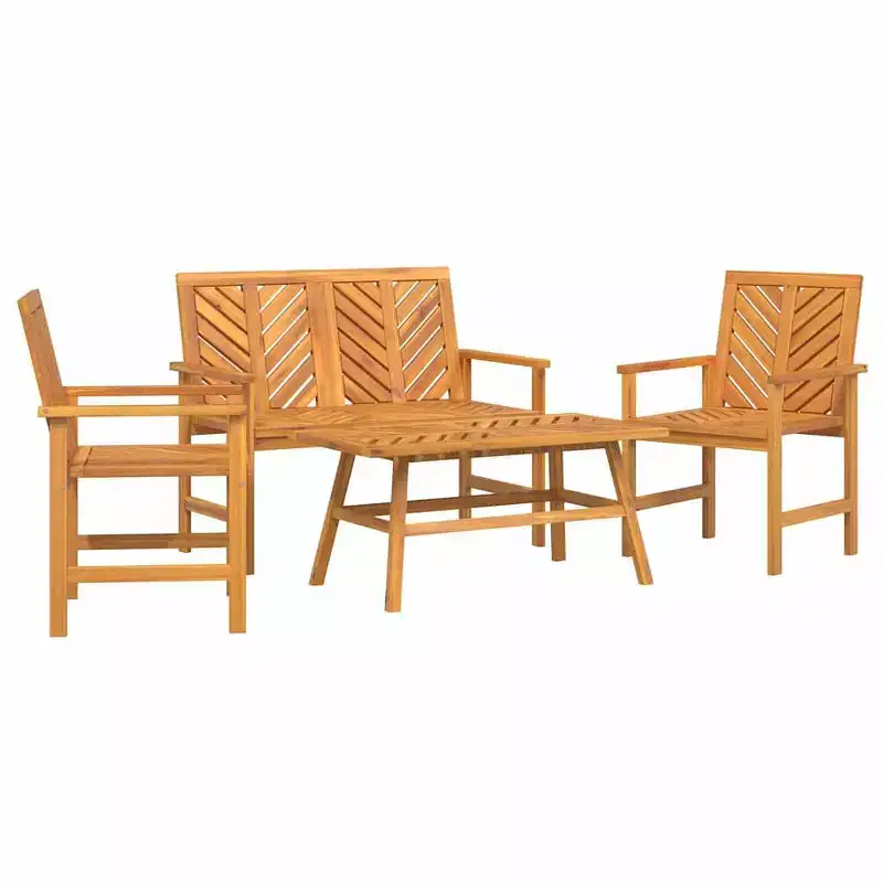 vidaXL Garden Lounge Set 2 pcs Brown Solid Acacia wood