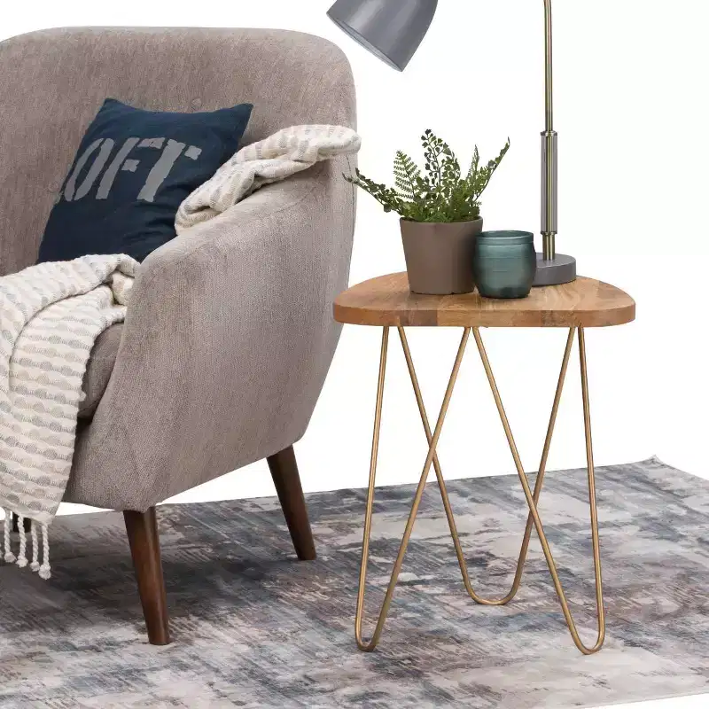 Tillman Metal and Wood Accent Table