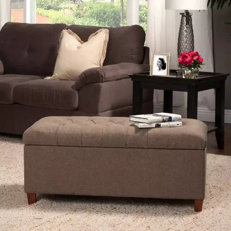 Tufted Storage Bench - HomePop