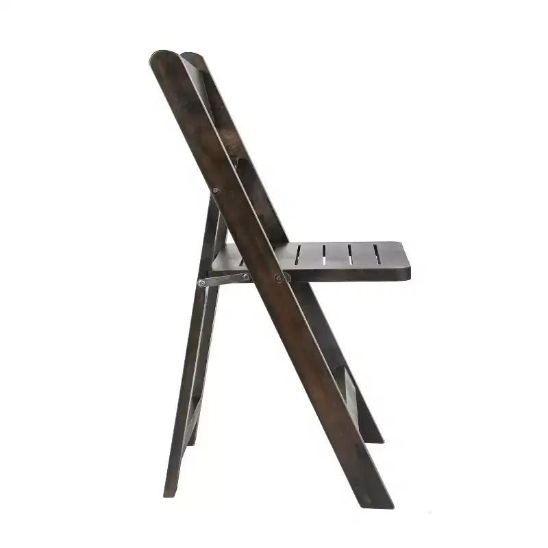 Early American Wood / Oak / White Solid Wood Folding Dining Chair – Seats 1