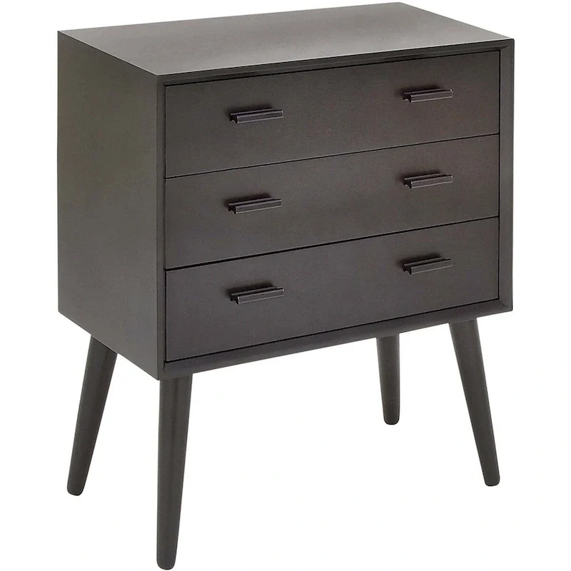 Petite Modern 3-Drawer Chest – Compact Dresser for Bedroom, Nursery, or Small Spaces