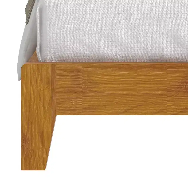 Queen Bed with Headboard Gray