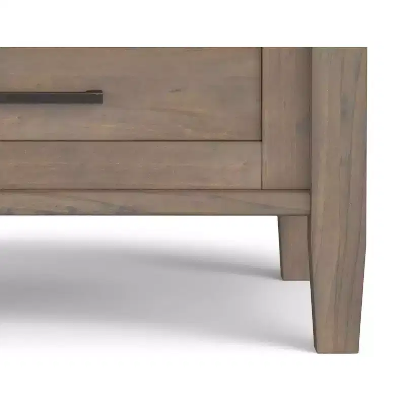 SOLID WOOD 20 inch Wide Rectangle Transitional End Table