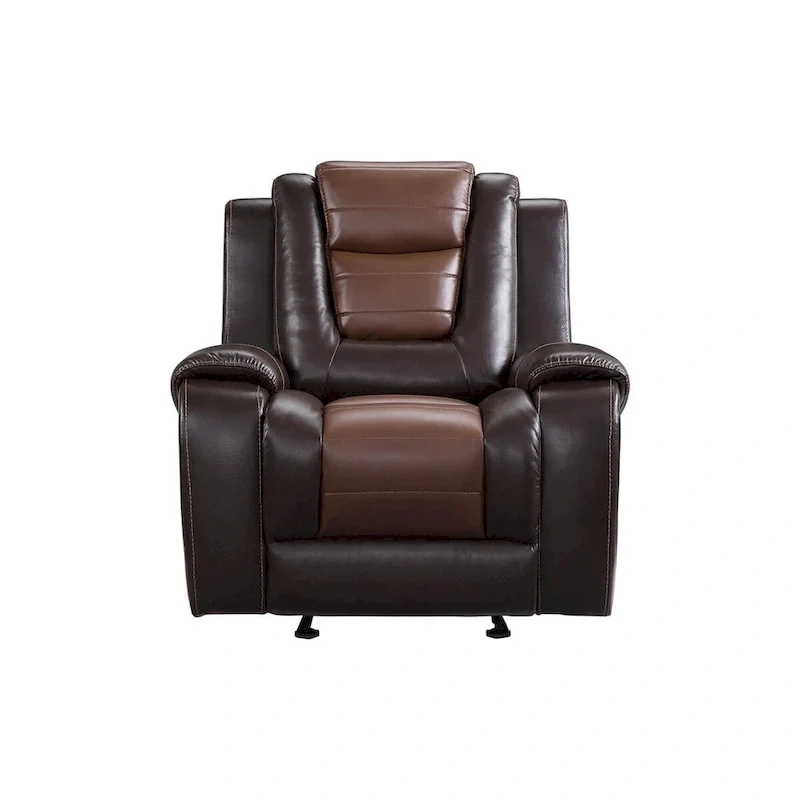 Grete Brown Premium Faux Leather Living Room Set