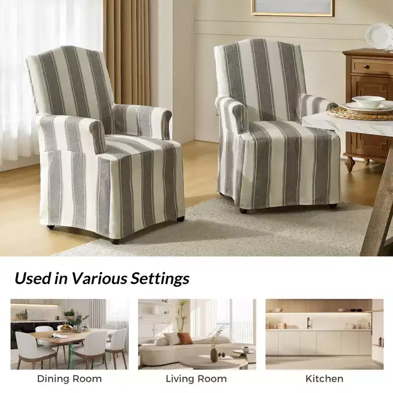 Arnold dining chair Set of 4 roll arms|ARTFUL LIVING DESIGN
