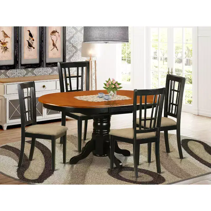 HomeStock Belmont Kitchen Nook Dining Set-Dining Table And Dinette Chairs