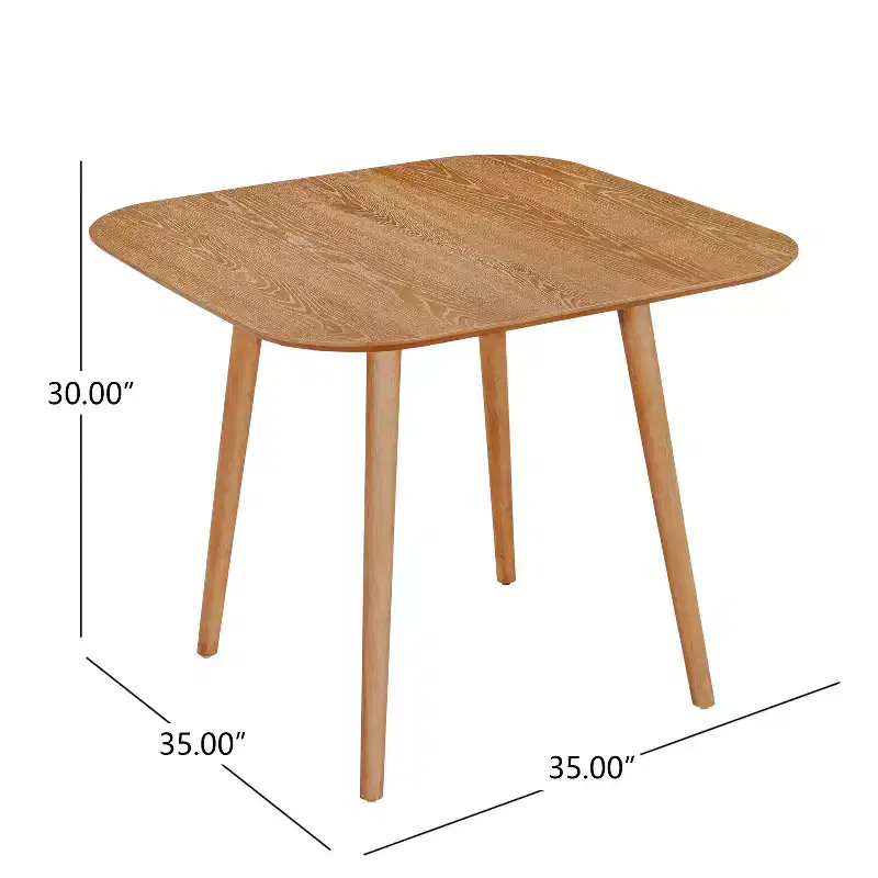 Mid-Century Modern Wood Dining Table