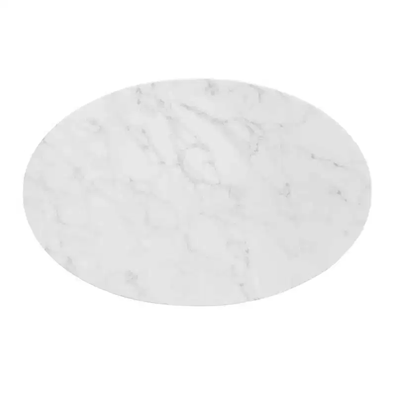Zinque Oval Artificial Marble Dining Table - Modway